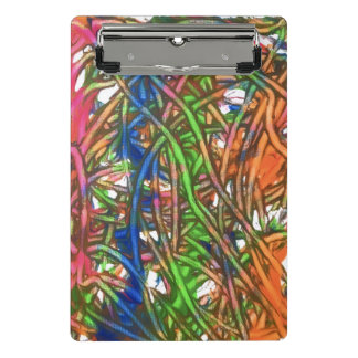 Pink, Blue, Green, Orange, Marble Artwork Mini Clipboard