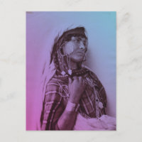 Pink Blue Maghreb Tunisian Traditional Girl Woman