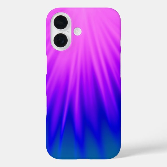 Pink & Blue Ombre iPhone 16 Case (Back)