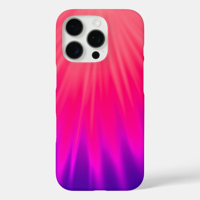Pink & Blue Ombre iPhone 16 Case  (Back)