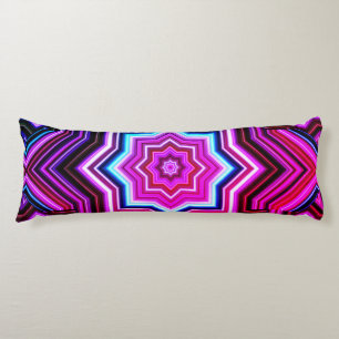 Pink & Blue Pattern Body Pillow