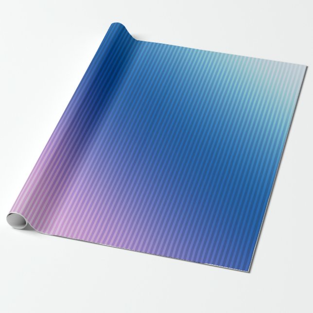 Pink-blue , pink , stripes , ombre , pink gradient wrapping paper (Unrolled)