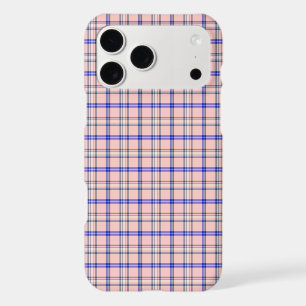 Pink Blue Plaid Classic Pattern Retro iPhone Case