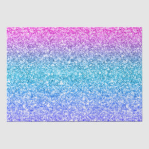 Pink Blue & Purple Glitter Tissue Paper
