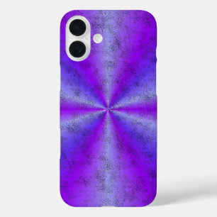 Pink Blue Rainbow in Elephant Skin Leather Optik iPhone 16 Plus Case