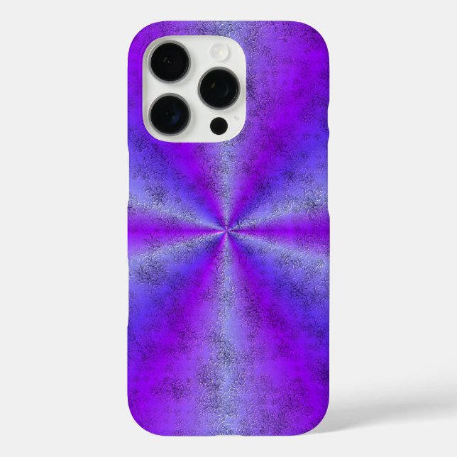 Pink Blue Rainbow in Elephant Skin Leather Optik Case-Mate iPhone Case (Back)