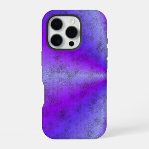 Pink Blue Rainbow in Elephant Skin Leather Optik iPhone 16 Pro Case