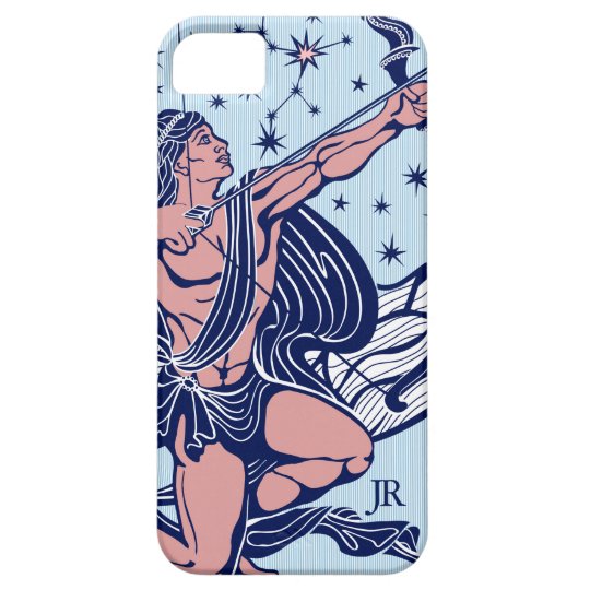 Pink & Blue Sagittarius Astrological Sign GR4 iPhone 5 Cover