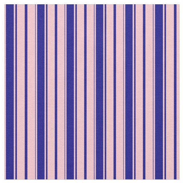 Pink & Blue Stripes/Lines Pattern Fabric (Close Up)