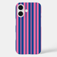 Pink Blue Stylish Stripes Pattern Design
