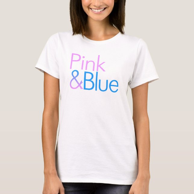 PINK & BLUE tee shirt (Front)
