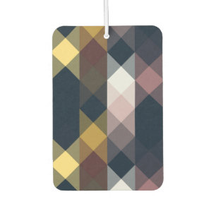 pink blue yellow red geometric air freshener