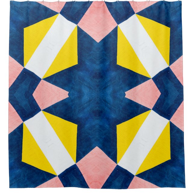 Pink, Blue, Yellow, White Abstract (Front)