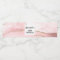 Pink Blush Agate with Gold Ribbon Elegant Birthday