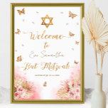 Pink Blush Bat Mitzvah Welcome Sign Foam Board<br><div class="desc">Pink Blush Bat Mitzvah Welcome Sign Foam Board</div>