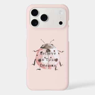 Pink Blush Black Ladybug