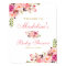 Pink Blush Floral and Gold Baby Shower Welcome
