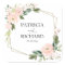 Pink Blush Floral Gold Geometric Wedding