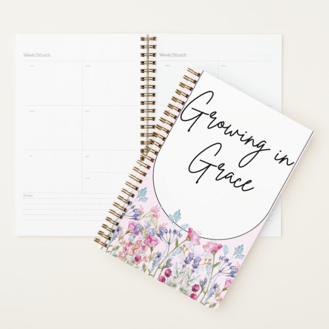 Pink Blush Flower Planner (Display)