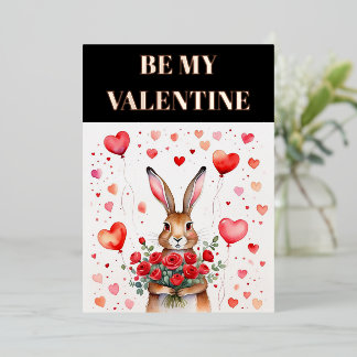 PINK BLUSH FOIL VALENTINE'S CARD EDITABLE