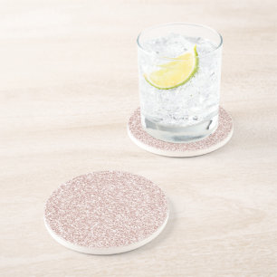 Pink Blush Glitzy Glitter Coaster