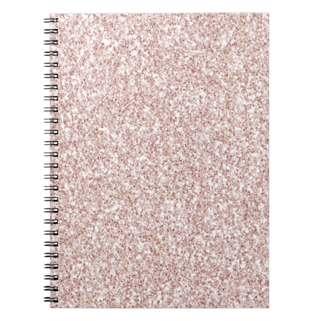 Pink Blush Glitzy Glitter   Notebook (Front)