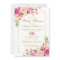 Pink Blush Gold Floral Baby Shower Invitation