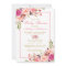 Pink Blush Gold Floral Baby Shower Invitation PS