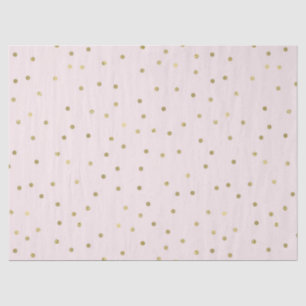 Pink Blush Gold Sparkle Confetti Tissue Paper