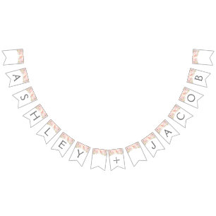 Pink Blush Pendant Banner, Bunting, Banner