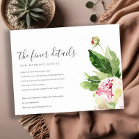 PINK BLUSH PEONY EUCALYPTUS FLORAL WEDDING DETAILS
