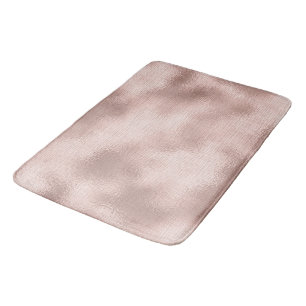 Pink Blush Rose Gold Bridal Shower Bath Mat