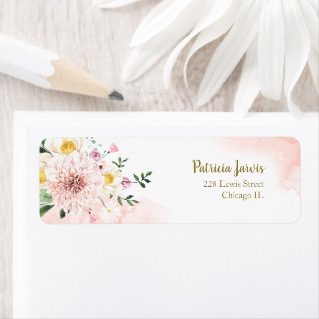 Pink Blush Watercolor floral (Insitu)