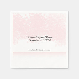 Pink Blush Wedding Elegance Napkin