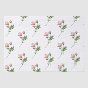 Pink Blushing Rose Small Business Packaging Tissue Paper