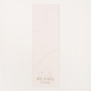 Pink Body sculpt contour beauty tanning Yoga Mat