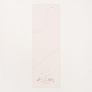 Pink Body sculpt contour beauty tanning Yoga Mat