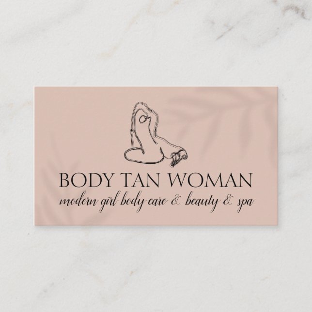 Pink Body Sculpting Contouring Waist Trainer Business Card (Front)