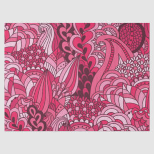 Pink Bohemian Boho MOD Hippy Chic Pattern Tissue Paper
