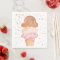 Pink Boho Ice Cream Cone Confetti Paper Napkins