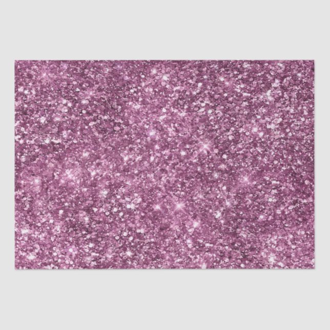 Pink Bokeh Glitter Tissue Paper (Front)