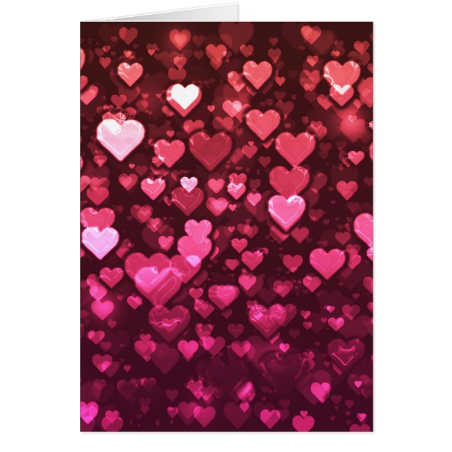 Pink Bokeh Hearts papier peint Arrière - plan numé (Devant)