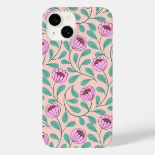 Pink bold florals Case-Mate iPhone 14 case