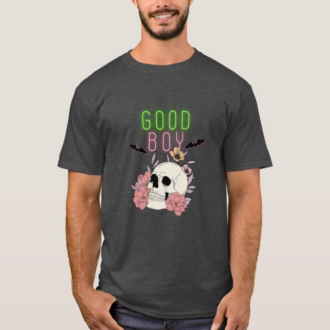 Pink Bold Halloween T Shirt (Front)