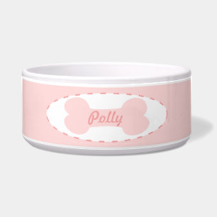 Pink Bone Fancy Back Personalized Girl Dog