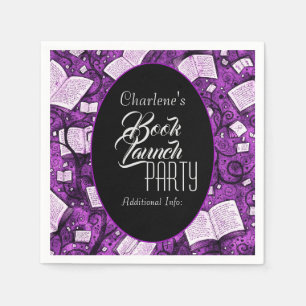 Pink Book Launch Party Napkin