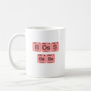 Pink Boss Babe Periodic Table Element Coffee Mug