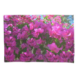 Pink Bougainvillaea Flowers, Pillow Case