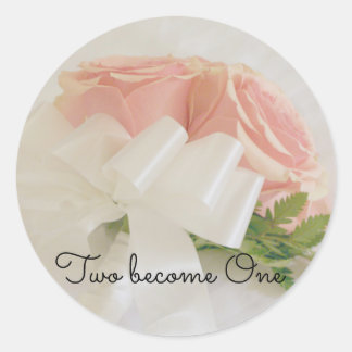 Pink Bouquet Classic Round Sticker