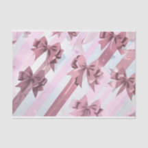 Pink bow 2 tissue paper
